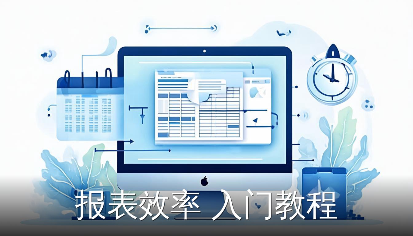 报表效率入门教程 从零开始 告别无效加班 电脑屏幕显示Excel表格