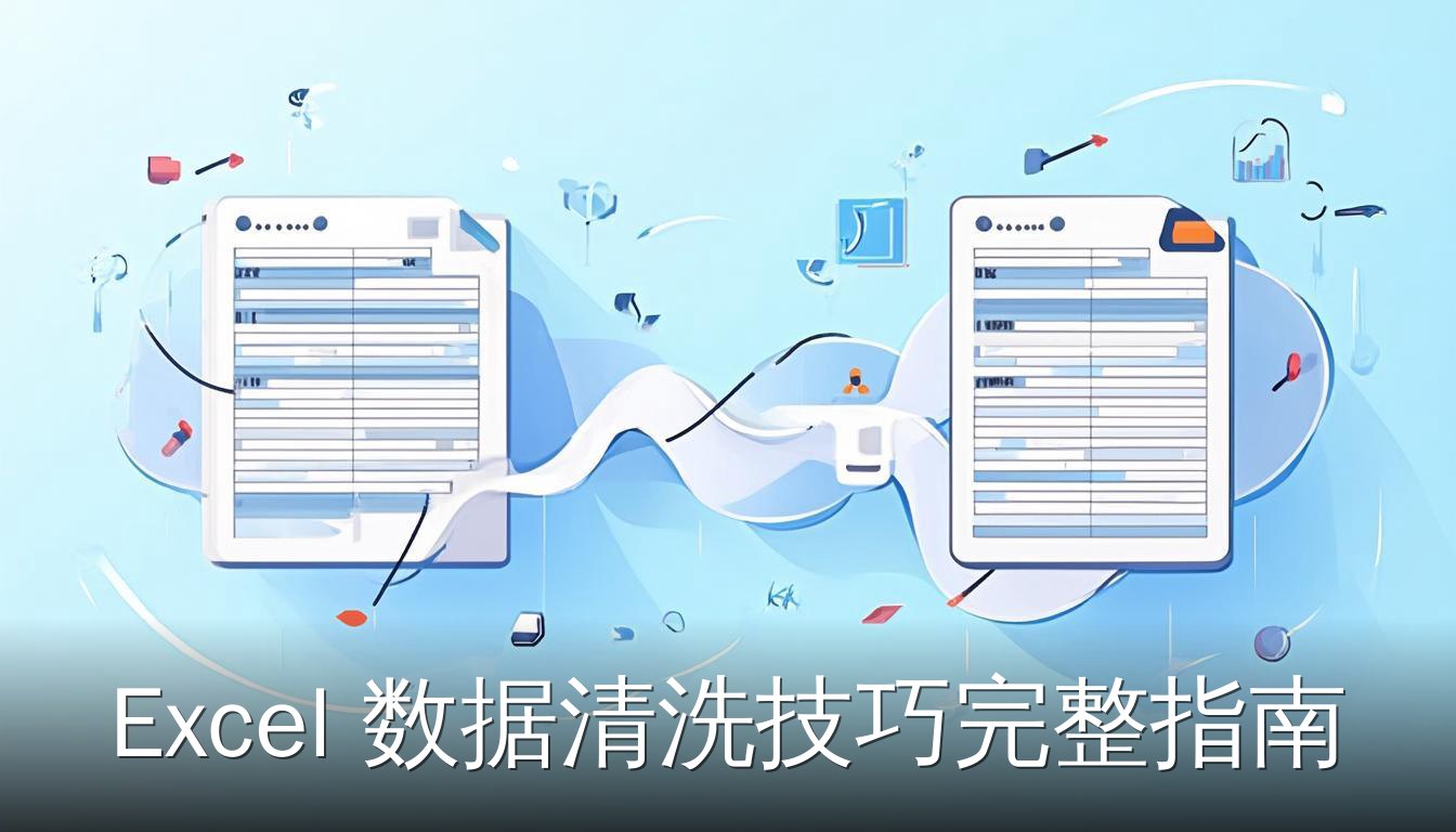 Excel数据清洗前后对比图，杂乱数据经过清洗变成整洁表格
