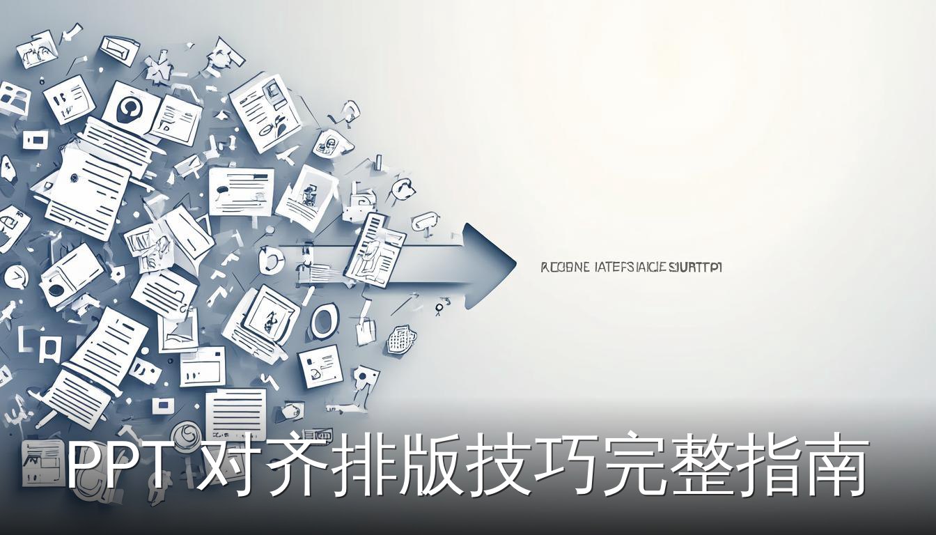 PPT对齐排版技巧完整指南：从散乱到整齐的对比插画